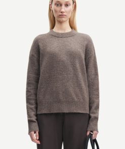 Kvinde Samsøe Samsøe Strik | Anour Knit Major Brown