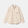 Mand Carhartt WIP Skjorter | Derby Overshirt Natural