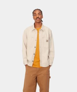 Mand Carhartt WIP Skjorter | Derby Overshirt Natural