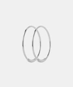 Mand Maria Black Smykker | Basic 14 Hoops Silver