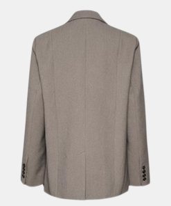 Kvinde Gestuz Blazere | Anciegz Blazer Grey Structure