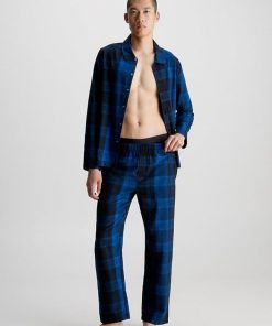 Mand Calvin Klein Bukser | Sleep Pants Gradient Check/Black Gradient Check Black