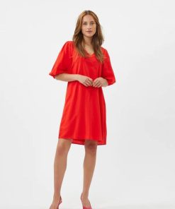 Kvinde Moves Kjoler | Nomali Dress Poppy Red