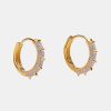 Kvinde Pico Smykker | Suede Crystal Hoops