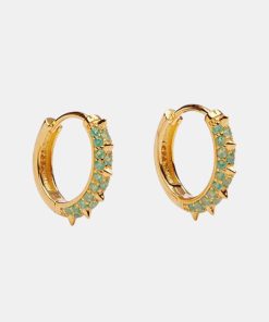 Kvinde Pico Smykker | Suede Crystal Hoops