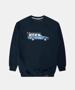 Mand Lakor Sweatshirts | Getaway Car Sweatshirt Navy