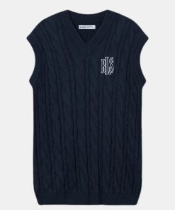 Mand BLS Hafnia Veste | Knit Vest Navy