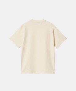 Kvinde Carhartt WIP T-Shirts | W American Script Tee Natural