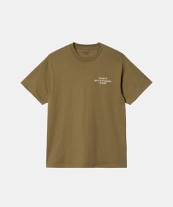 Mand Carhartt WIP T-Shirts | Formation Tee Larch/White