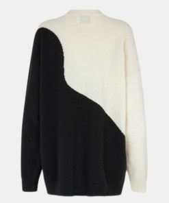 Kvinde Mads Nørgaard Strik | Sandra Knit Black/Winter White