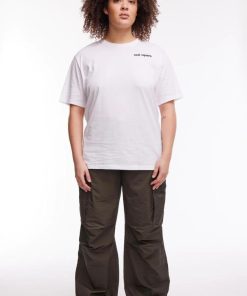 Kvinde Oval Square T-Shirts | Osoval Tee White