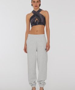 Kvinde ROTATE Bukser | Mimi Sweatpants Light Grey Mel