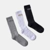 Kvinde H2OFagerholt Stromper | 3-Pack Suck Socks Black/White/Grey