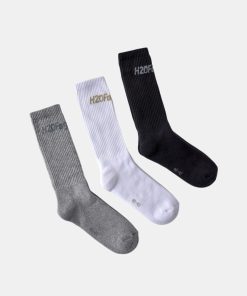 Kvinde H2OFagerholt Stromper | 3-Pack Suck Socks Black/White/Grey