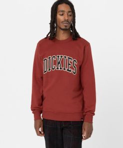 Mand Dickies Sweatshirts | Aitkin Sweatshirt Grey/Fired