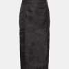 Kvinde Remain Nederdele | Nylon Slit Skirt Black