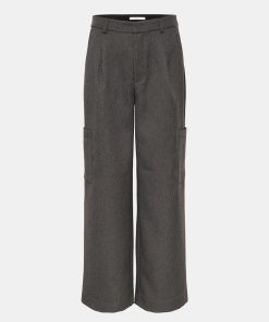 Kvinde Gestuz Bukser | Ysella Pants Grey/Black