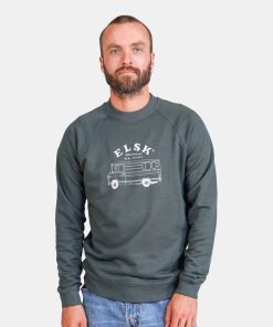 Mand ELSK Sweatshirts | Adventurous Sweatshirt Stone Green