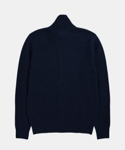 Mand Norse Projects Strik | Hagen Cardigan Dark Navy