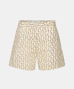 Kvinde Remain Shorts | Cotton Poplin Shorts Cloud Cream Comb