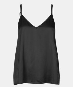 Kvinde Samsøe Samsøe Toppe & Bluser | Sharon Top Black