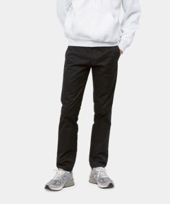 Mand Carhartt WIP Bukser | Sid Pants Black Rinsed