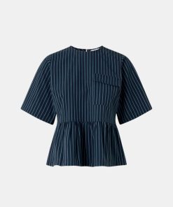 Kvinde Envii Toppe & Bluser | Encoyote Top Navy Air Stripe Navy-Air Stripe