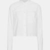 Kvinde Remain Skjorter | Poplin Cropped Shirt L/S Bright White