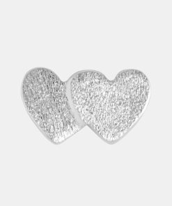 Kvinde LULU Copenhagen Smykker | Domino Hearts Ear Stud Silver