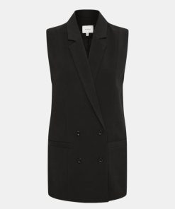 Kvinde Gestuz Blazere | Joelle Waistcoat Black