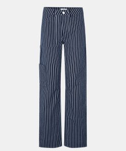 Kvinde Envii Jeans | Enberry Jeans Simple Navy Stripe