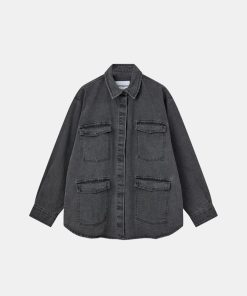 Kvinde H2OFagerholt Skjorter | Jeans Shirt Washed Black