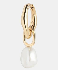 Kvinde Maria Black Smykker | Vento Huggie Earring Gold