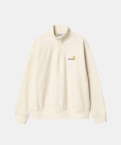 Mand Carhartt WIP Sweatshirts | American Script Half Zip Sweatshirt