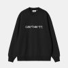 Kvinde Carhartt WIP Sweatshirts | W Carhartt Sweatshirt Black/White