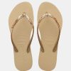 Kvinde Havaianas | Slim Glitter Slippers Sand Grey