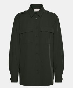 Kvinde Gestuz Skjorter | Sloangz Shirt L/S Jet Set