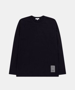 Mand Norse Projects T-Shirts | Holger Tee L/S Dark Navy