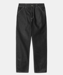 Mand Carhartt WIP Bukser | Simple Pants Black Rigid