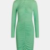 Kvinde Mads Nørgaard Kjoler | Flex Vulcan Dress Grass Green Light Grass Green