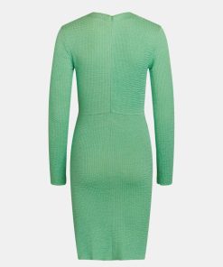 Kvinde Mads Nørgaard Kjoler | Flex Vulcan Dress Grass Green Light Grass Green