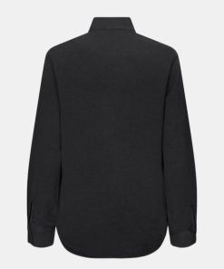 Kvinde Samsøe Samsøe Skjorter | Madisoni Shirt L/S Washed Black