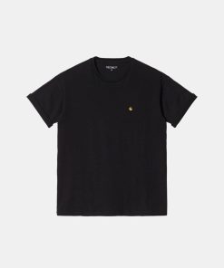 Kvinde Carhartt WIP T-Shirts | W Chase Tee Black