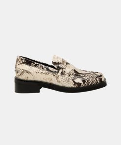 Kvinde Pavement | Filipa Loafers Beige Snake