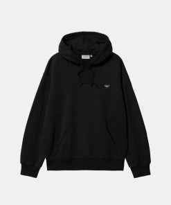 Mand Carhartt WIP Sweatshirts | Heart Patch Hoodie Black