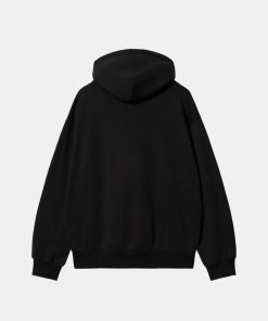 Mand Carhartt WIP Sweatshirts | Heart Patch Hoodie Black