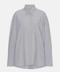 Kvinde Remain Skjorter | Poplin Oz Shirt L/S English Manor Comb.