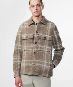 Mand NN07 Jakker | Wilas Jacket Brown Check