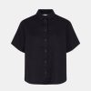 Kvinde Samsøe Samsøe Skjorter | Mina Shirt S/S Black