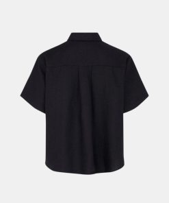 Kvinde Samsøe Samsøe Skjorter | Mina Shirt S/S Black